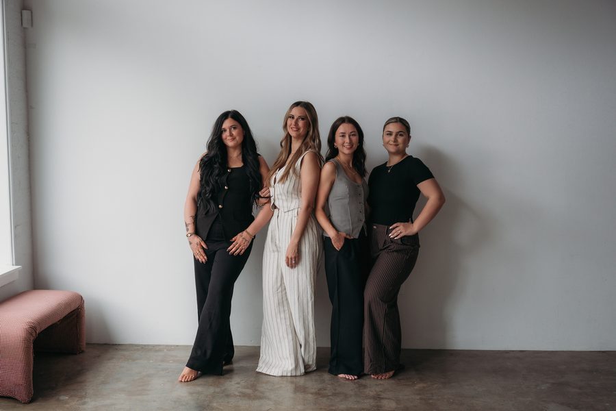 The Momeaze team: Alexis Burkeen, Kayla Kugler, Megan Vizzari and Paige Meza